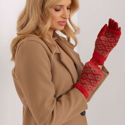Chic Floral Touchscreen Winter Gloves - Très Elite