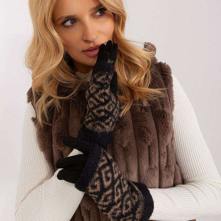 Chic Floral Touchscreen Winter Gloves - Très Elite