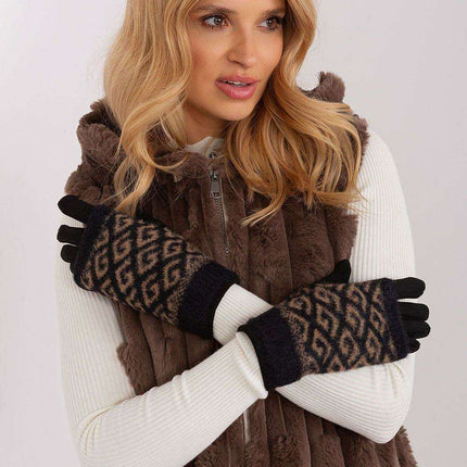 Chic Floral Touchscreen Winter Gloves - Très Elite