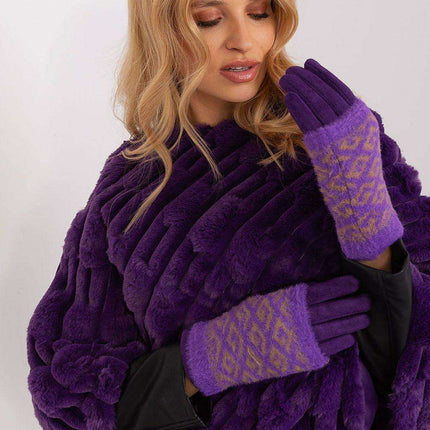 Chic Floral Touchscreen Winter Gloves - Très Elite
