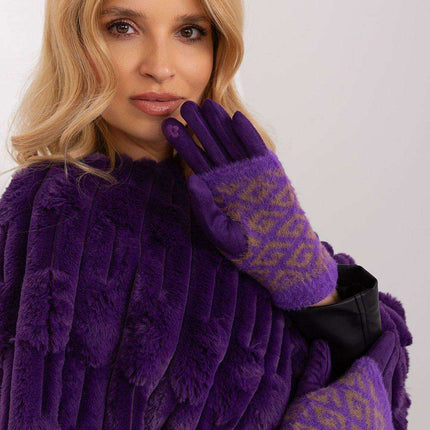 Chic Floral Touchscreen Winter Gloves - Très Elite