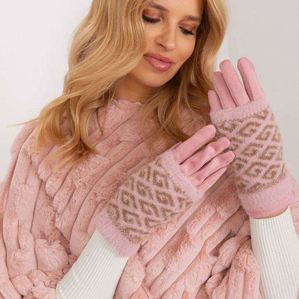 Chic Floral Touchscreen Winter Gloves- Très Elite- Très Elite