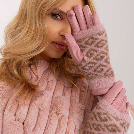 Chic Floral Touchscreen Winter Gloves - Très Elite