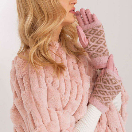 Chic Floral Touchscreen Winter Gloves - Très Elite