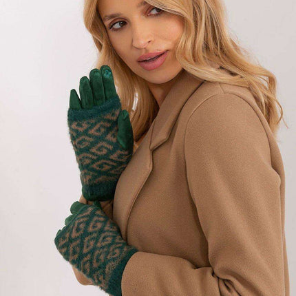 Chic Floral Touchscreen Winter Gloves - Très Elite