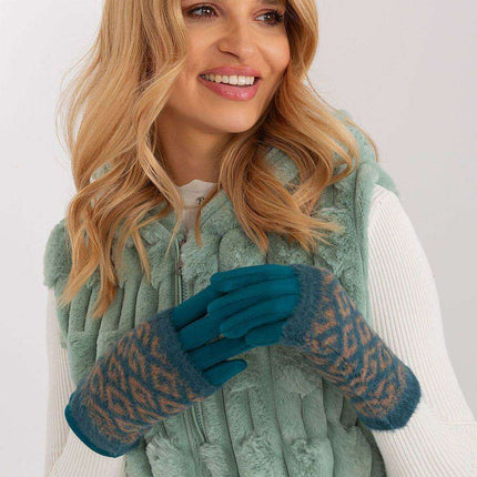 Chic Floral Touchscreen Winter Gloves- Très Elite- Très Elite