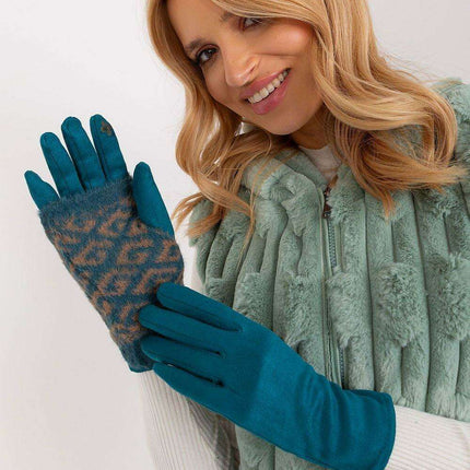Chic Floral Touchscreen Winter Gloves - Très Elite