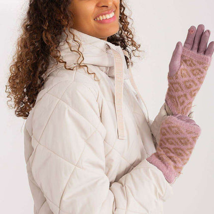 Chic Floral Touchscreen Winter Gloves - Très Elite