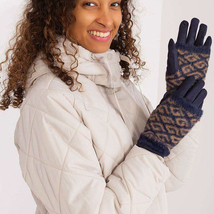 Chic Floral Touchscreen Winter Gloves - Très Elite