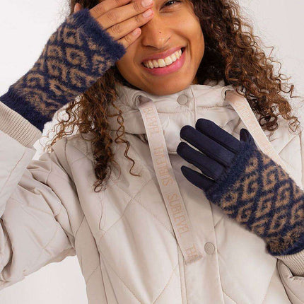 Chic Floral Touchscreen Winter Gloves - Très Elite