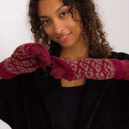 Chic Floral Touchscreen Winter Gloves - Très Elite