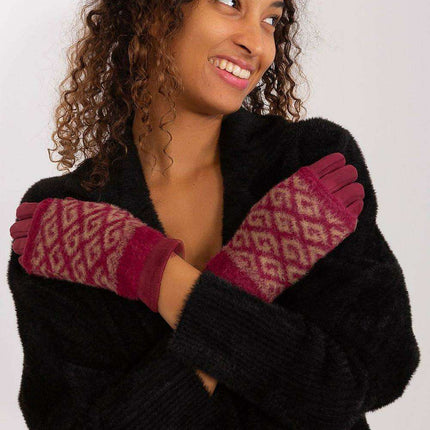 Chic Floral Touchscreen Winter Gloves - Très Elite