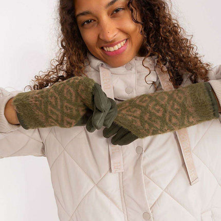 Chic Floral Touchscreen Winter Gloves - Très Elite