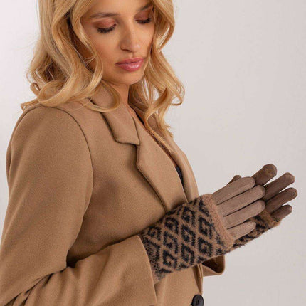 Chic Floral Touchscreen Winter Gloves - Très Elite