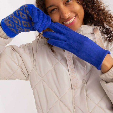 Chic Floral Touchscreen Winter Gloves - Très Elite