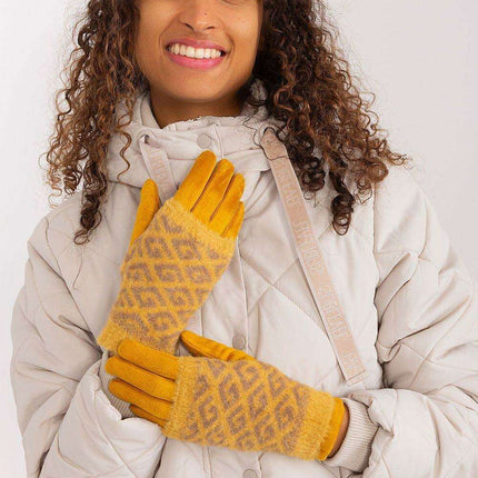 Chic Floral Touchscreen Winter Gloves - Très Elite