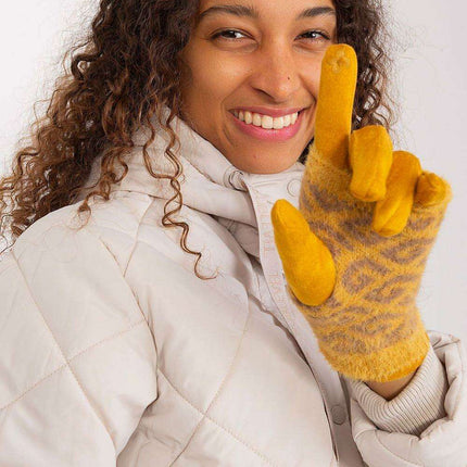 Chic Floral Touchscreen Winter Gloves - Très Elite