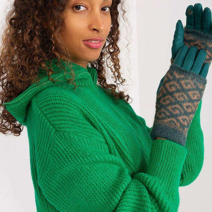 Chic Floral Touchscreen Winter Gloves - Très Elite