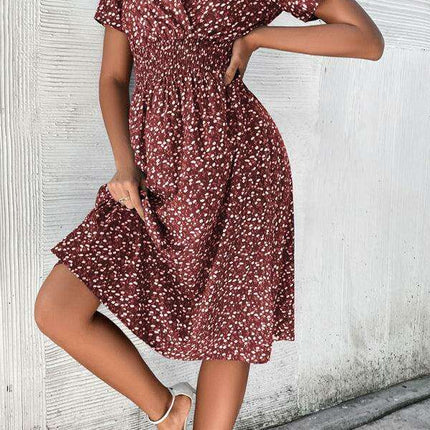 Chic Floral V-Neck Dress for Effortless Summer Style