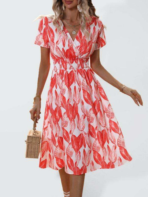 Chic Floral V-Neck Summer Dress for Effortless Style