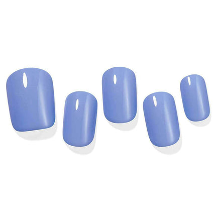 Chic French Blue Gel Nail Set: Transform Your Manicure Experience at Home - Très Elite