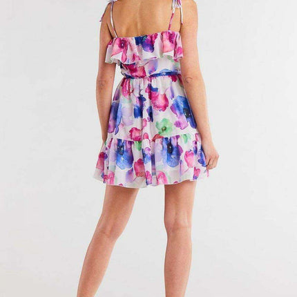 Chic Frill Chiffon Daytime Dress - Très Elite