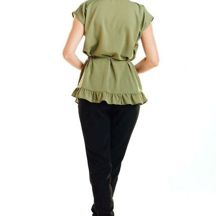 Chic Frill-Detail Blouse - Très Elite