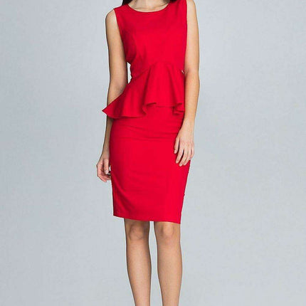 Chic Frill-Embellished Ensemble for Trendsetting Women