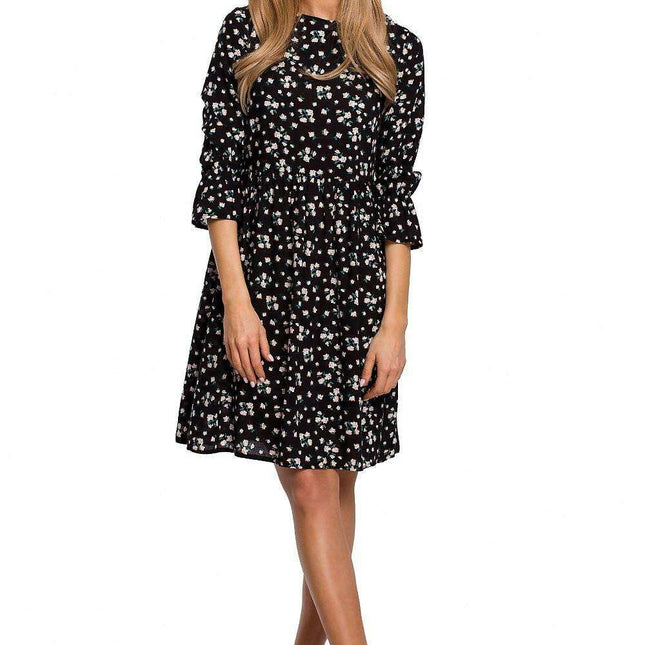 Chic Frill Sleeve Adjustable Summer Dress