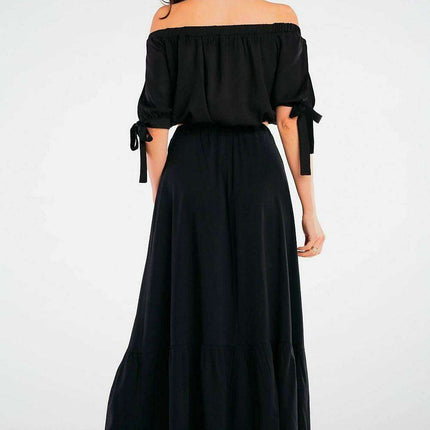Chic Frilled Maxi Skirt for Effortless Summer Style - Très Elite