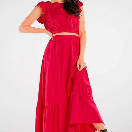 Chic Frilled Maxi Skirt for Effortless Summer Style - Très Elite