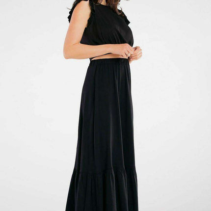 Chic Frilled Maxi Skirt for Effortless Summer Style - Très Elite