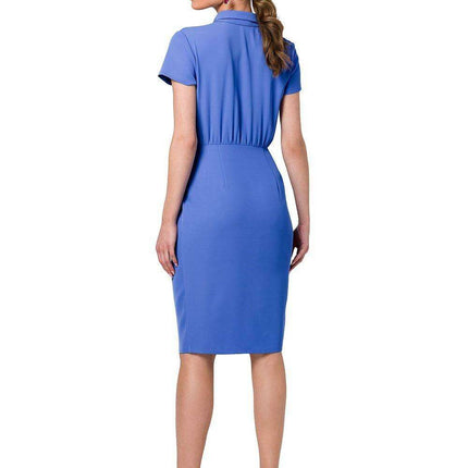 Chic Front-Button Daytime Dress - Très Elite