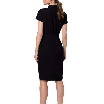 Chic Front-Button Daytime Dress - Très Elite