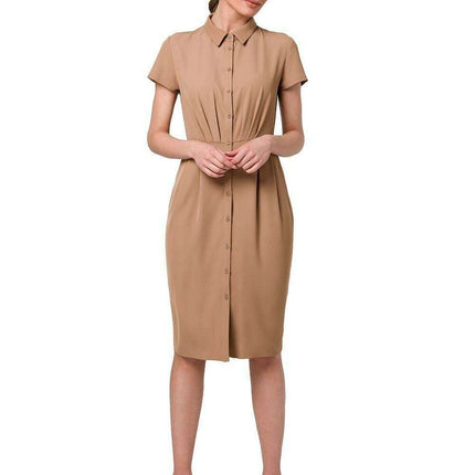 Chic Front-Button Daytime Dress