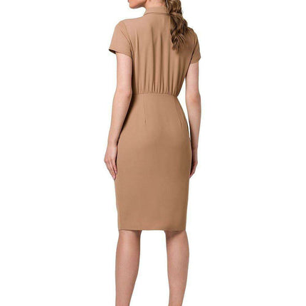 Chic Front-Button Daytime Dress - Très Elite