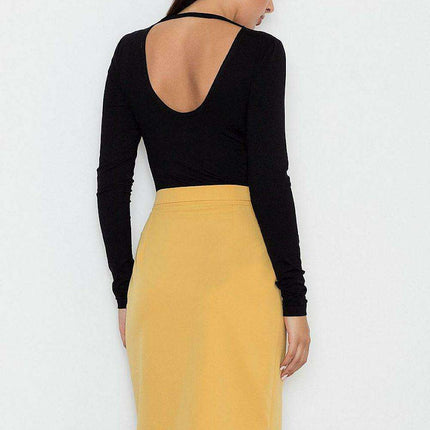 Chic Front Flap Cotton A-Line Skirt - Très Elite