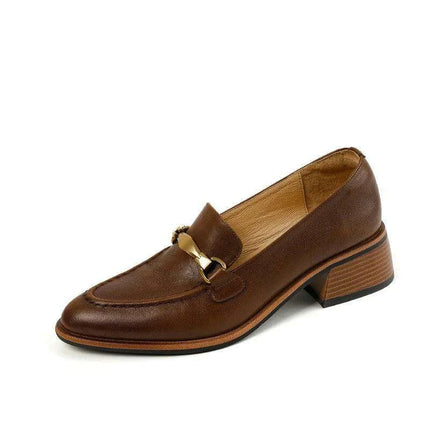 Chic Genuine Leather High Heel Pumps for Women - Elegant Office and Formal Shoes - Très Elite