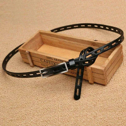 Chic Genuine Leather Knot Belt with Stylish Pin Buckle - Essential Accessory for Women - Très Elite