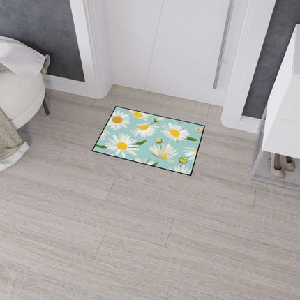 Chic Geometric Chamomile Area Rug with Elegant Black Edging and Anti-Slip Base - Très Elite