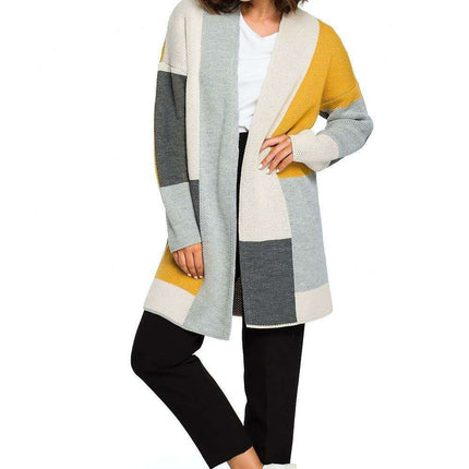 Chic Geometric Knit Cardigan for Effortless Elegance - Très Elite