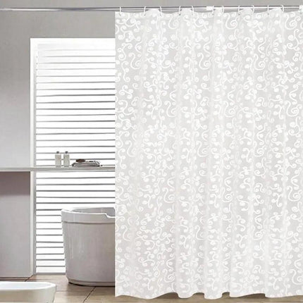 Chic Geometric Pattern Shower Curtain for a Stylish Bathroom Makeover