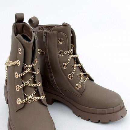 Chic Gold Chain Women's Boots - Model 171079 - Très Elite