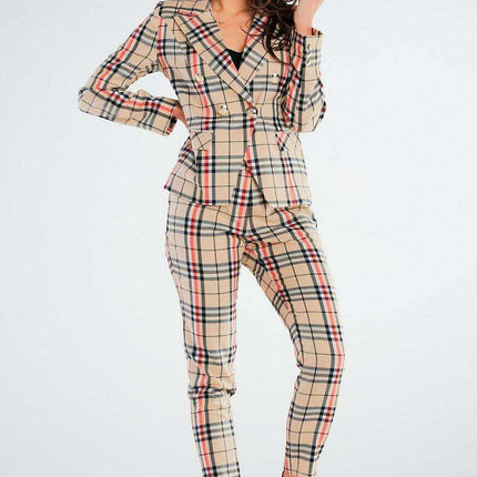 Chic Golden Button Blazer Jacket - Très Elite