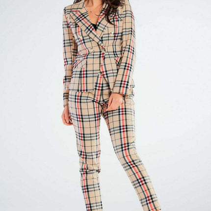 Chic Golden Button Blazer Jacket - Très Elite