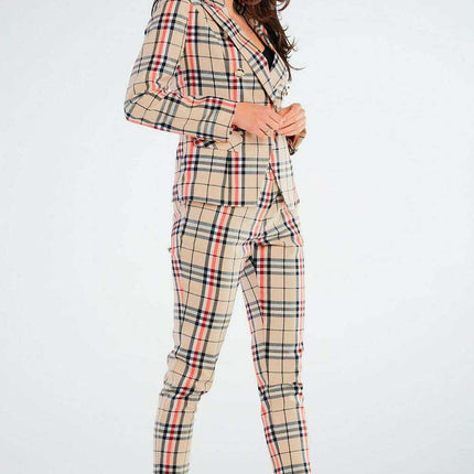 Chic Golden Button Blazer Jacket - Très Elite