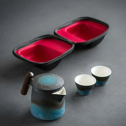 Chic Gradient Travel Tea Set - Perfect for Outdoor Enthusiasts - Très Elite