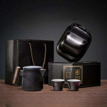 Chic Gradient Travel Tea Set - Perfect for Outdoor Enthusiasts - Très Elite