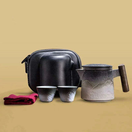Chic Gradient Travel Tea Set - Perfect for Outdoor Enthusiasts - Très Elite
