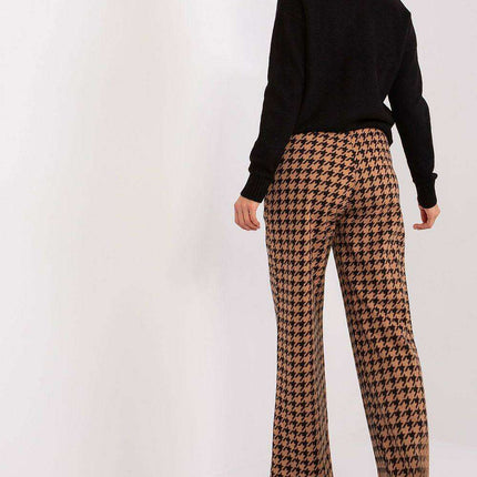 Chic Gray-Black High-Waisted Wide-Leg Pants for Modern Women - Très Elite